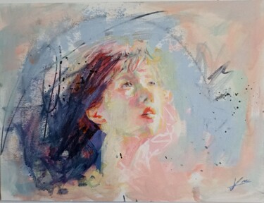 Malerei mit dem Titel "Lumineuse" von Karen Lara Martin, Original-Kunstwerk, Acryl