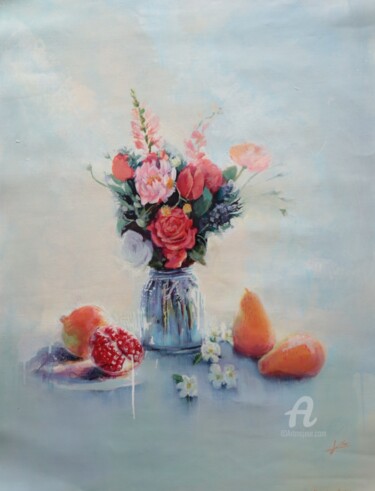 Schilderij getiteld "Abundance" door Karen Lara Martin, Origineel Kunstwerk, Acryl