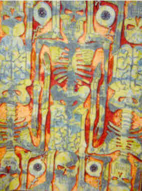 Drawing titled "Skulls,Skeletons,Br…" by Karen Wood, Original Artwork