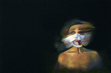 Peinture intitulée "Questo Corpo Idiota…" par Karen Caruana, Œuvre d'art originale, Acrylique