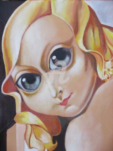 Peinture intitulée "MARJORIA (d'après T…" par Karen Decoster, Œuvre d'art originale, Huile