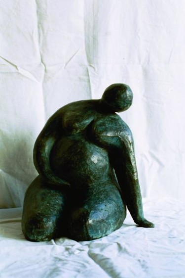 Sculpture intitulée "Attente" par Karen M, Œuvre d'art originale