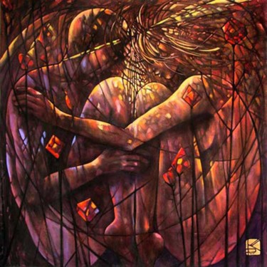 Peinture intitulée "Magic & Divinity -…" par Karen Petty ...An Artist In Laguna, Œuvre d'art originale, Huile
