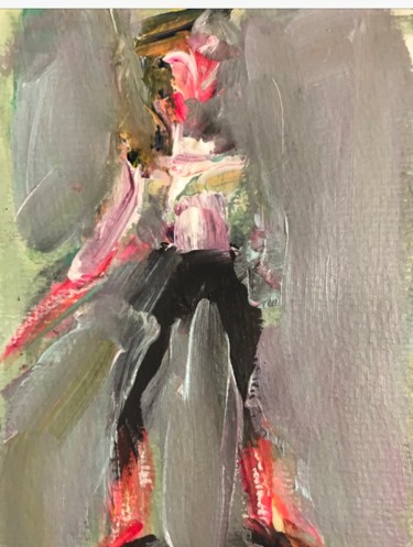 Pittura intitolato "Young Brigitte Bard…" da Karen Thomas, Opera d'arte originale, Acrilico