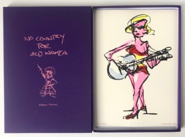 Gravures & estampes intitulée "No country for old…" par Karen Thomas, Œuvre d'art originale, Sérigraphie