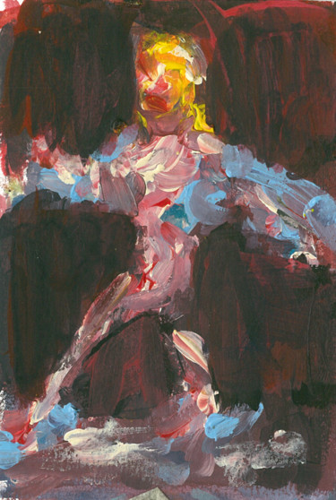 Painting titled "Girlie show, after…" by Karen Thomas, Original Artwork, Acrylic