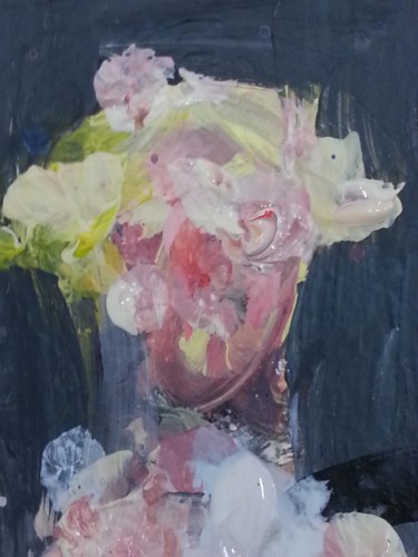 Painting titled "Psychose (detail)" by Karen Thomas, Original Artwork