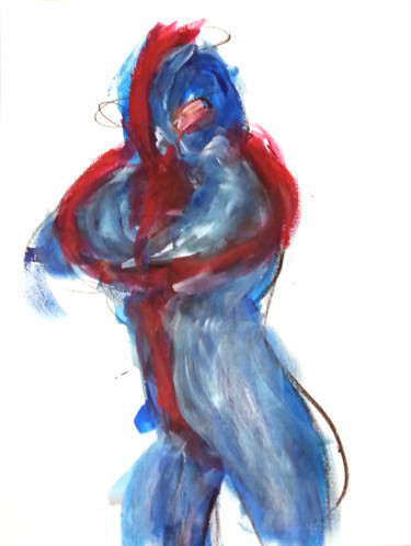 Painting titled "Spiderman" by Karen Thomas, Original Artwork, Acrylic
