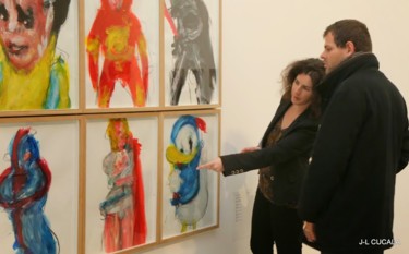 Schilderij getiteld "Superhero Originals" door Karen Thomas, Origineel Kunstwerk, Acryl