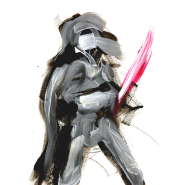 绘画 标题为“Darth Vader” 由Karen Thomas, 原创艺术品, 丙烯