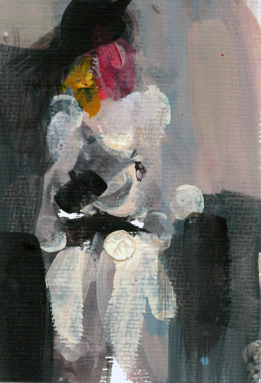 Peinture intitulée "Le quai des brumes" par Karen Thomas, Œuvre d'art originale, Acrylique