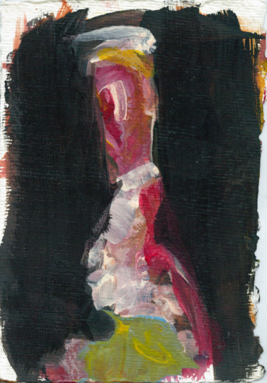 Painting titled "Grace rear window" by Karen Thomas, Original Artwork, Acrylic