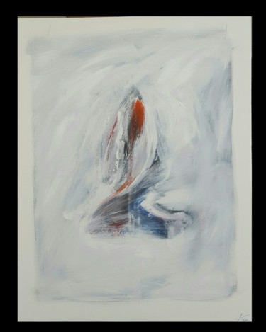 Peinture intitulée "Blanc féminin" par Karine Lipp, Œuvre d'art originale, Acrylique