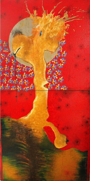 Pittura intitolato "01" da Karim Attar, Opera d'arte originale, Acrilico