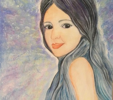 Drawing titled "Sirèna" by Karima Malki, Original Artwork