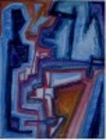 Peinture intitulée "le passajeur 1" par Abdelkarim Saidani, Œuvre d'art originale