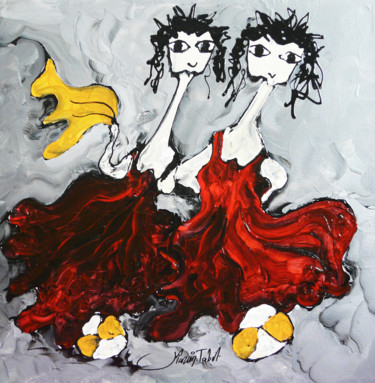 Peinture intitulée "Sans titre 07-19" par Karim Tabit, Œuvre d'art originale, Acrylique