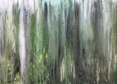 Painting titled "Thunderstorm in the…" by Karin Amtmann (K. Amtmann), Original Artwork, Acrylic