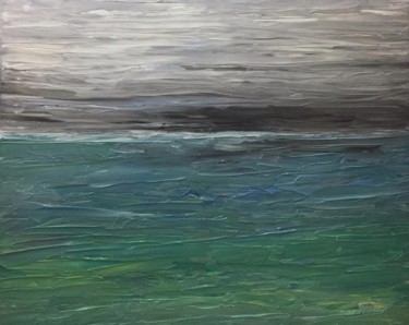 Peinture intitulée "White Beach" par Karin Amtmann (K. Amtmann), Œuvre d'art originale, Acrylique Monté sur Châssis en bois