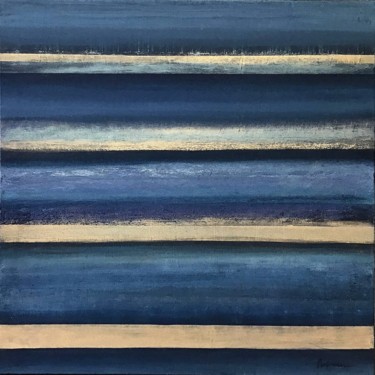 Картина под названием "The horizon" - Karin Amtmann (K. Amtmann), Подлинное произведение искусства, Акрил Установлен на Дере…