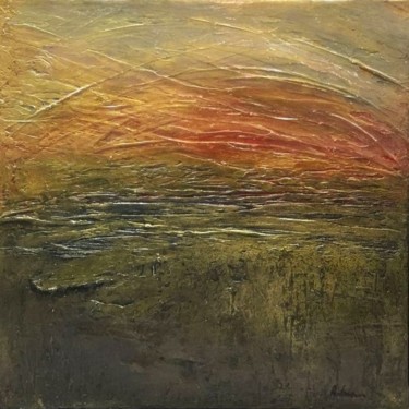 Pintura titulada "Pannonian sunset" por Karin Amtmann (K. Amtmann), Obra de arte original, Acrílico