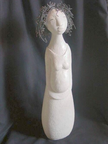 Sculpture intitulée "Enceinte" par Karin Germanier, Œuvre d'art originale