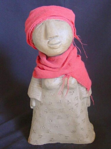 Sculpture intitulée "Petite foulard" par Karin Germanier, Œuvre d'art originale