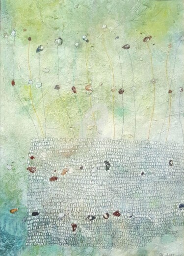 Peinture intitulée "Fisch-Klangkasten" par Karin Martina Wloczyk, Œuvre d'art originale, Aquarelle