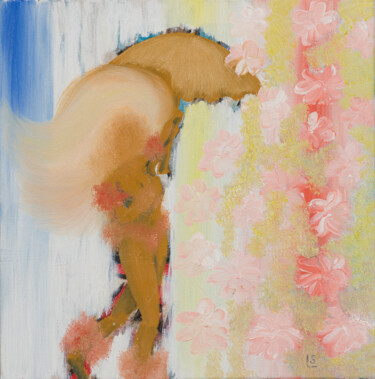 Malerei mit dem Titel "Frühling der Sinne" von Karin Sternberg, Original-Kunstwerk, Öl