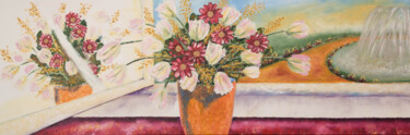 Malerei mit dem Titel "Tulpen" von Karin Sternberg, Original-Kunstwerk, Öl