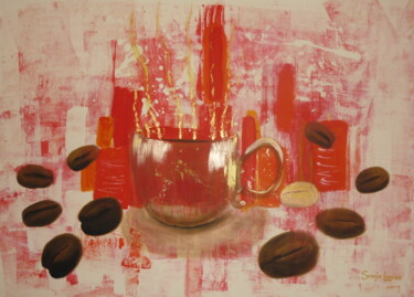 Malerei mit dem Titel "Küche 1 / 11" von Karin Sternberg, Original-Kunstwerk, Acryl