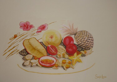 Malerei mit dem Titel "Küche 2 / 11" von Karin Sternberg, Original-Kunstwerk, Acryl