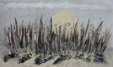 Peinture intitulée "Beige Braun trifft…" par Karin Sternberg, Œuvre d'art originale, Acrylique