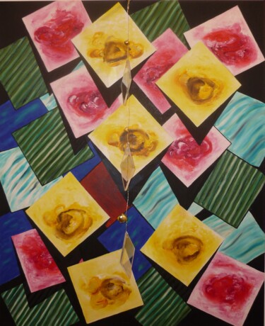 Malerei mit dem Titel "Farbklänge 3 von 3" von Karin Sternberg, Original-Kunstwerk, Öl
