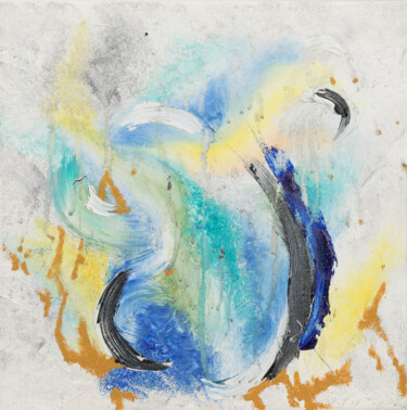 Картина под названием "Colorstudy 1" - Karin Sternberg, Подлинное произведение искусства, Масло
