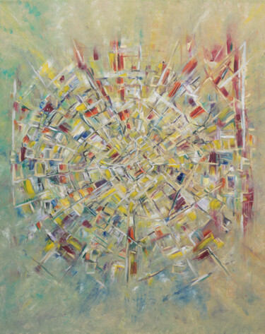 Peinture intitulée "Sparkle" par Karin Sternberg, Œuvre d'art originale, Huile