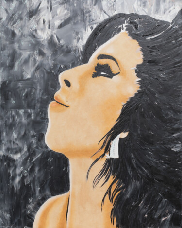 Painting titled "Amy" by Karin Sternberg, Original Artwork, Oil