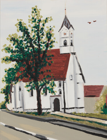Картина под названием "Frauenkirche 1 von 4" - Karin Sternberg, Подлинное произведение искусства, Масло