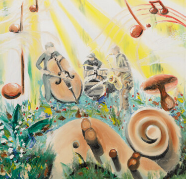Peinture intitulée "Waldorchester 2 von…" par Karin Sternberg, Œuvre d'art originale, Huile