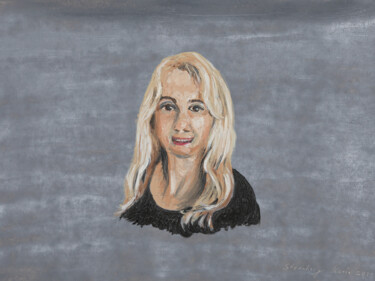 Картина под названием "Selbstportrait 1 vo…" - Karin Sternberg, Подлинное произведение искусства, Масло