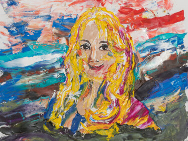 Malerei mit dem Titel "Selbstportrait 2 vo…" von Karin Sternberg, Original-Kunstwerk, Öl
