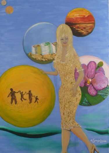 Malerei mit dem Titel "Motivation" von Karin Sternberg, Original-Kunstwerk, Öl