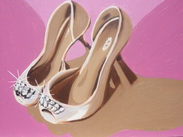 Peinture intitulée "Lovely pink Art mei…" par Karin Sternberg, Œuvre d'art originale, Huile