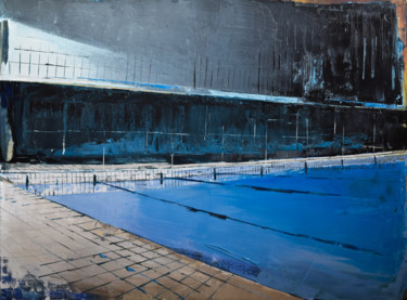 Malerei mit dem Titel "Pool 44" von Kariko Ono, Original-Kunstwerk, Öl