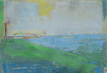 Pintura titulada "Abstract landscape 1" por Kariko Ono, Obra de arte original, Oleo