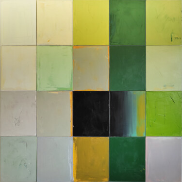 "Play with me XI". 200/200cm, poliptych Peinture intitulée ""Play with me XI".…" par Kariko Ono, Œuvre d'art originale, Huile