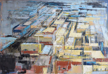 Malerei mit dem Titel "City 86" von Kariko Ono, Original-Kunstwerk, Öl