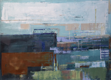 Malarstwo zatytułowany „"Abstract landscape…” autorstwa Kariko Ono, Oryginalna praca, Olej