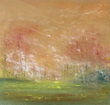 Painting titled "Autumn Whispers" by Karina Mosser, Original Artwork, Pastel