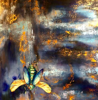 Картина под названием ""Майский жук"" - Karina Pomazan, Подлинное произведение искусства, Масло